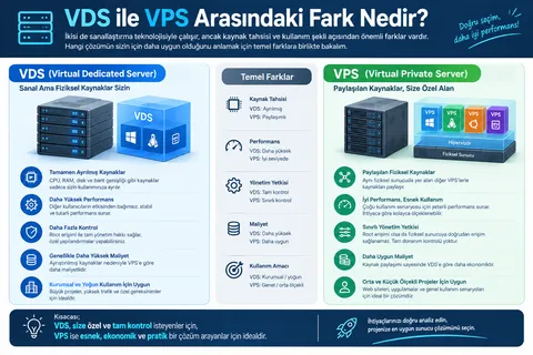 VDS ile VPS Arasındaki Fark Nedir?